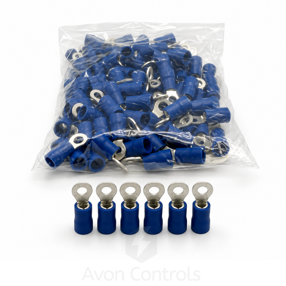 M3 - Blue Ring Terminal - Pack of 100 - 3mm