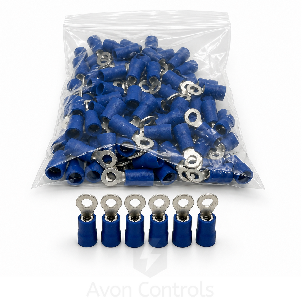 M3 - Blue Ring Terminal - Pack of 100 - 3.5mm