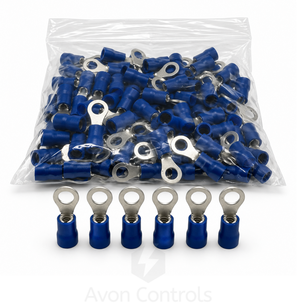M5 - Blue Ring Terminal - Pack of 100