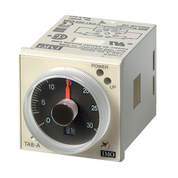 TA8-A100-230AC - Panel Mount Timer - 0.05s-60hr