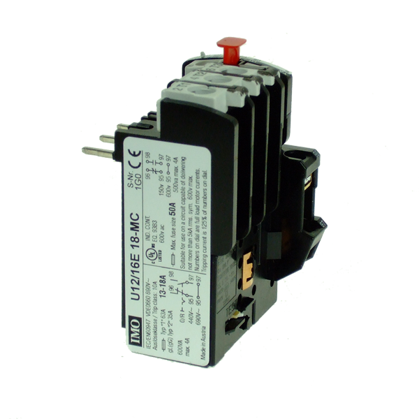 U12/16E - Thermal Overload Relay for MC10-22N Contactors and DOL Starters