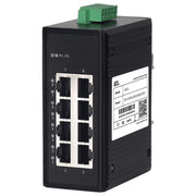 8 Way Ethernet Switch - 9-60VDC & 24VAC - (Unmanaged)