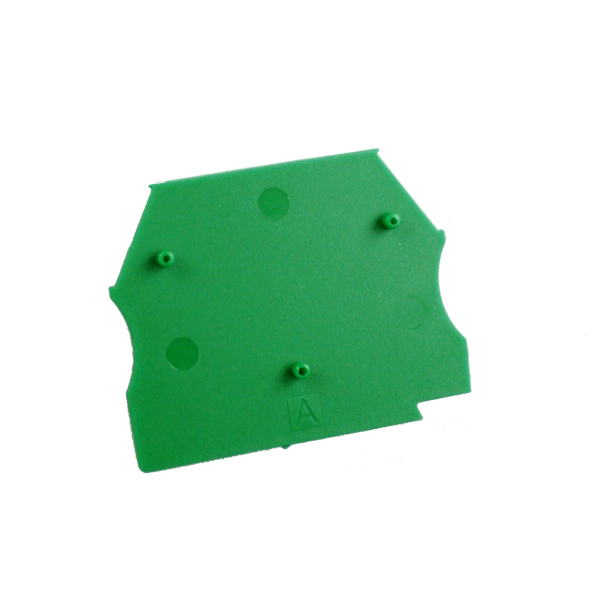 EP2.5-10GREEN - End Plate for ER2.5, ER4, ER6, ER10 - Price per 100