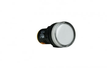 SCL - PL22-24W - White 22mm Pilot Light