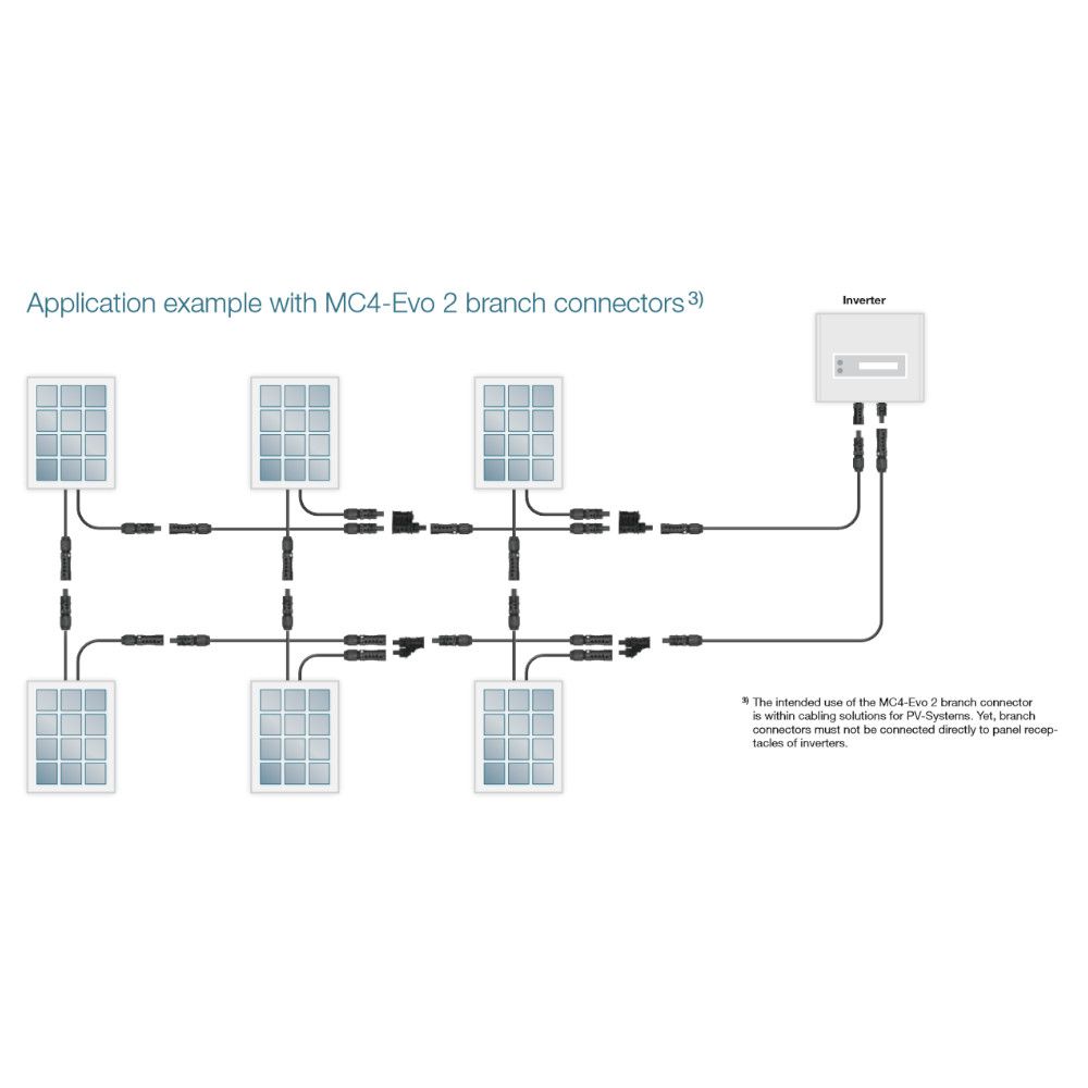 Staubli - MC4 Evo 2 Branch Connector - 4-6mm² - Female