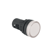 PLGT-XX-WHITE - White 22mm Stag Pilot Light - Various Voltages